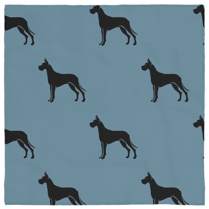 Great Dane Coffee Company Icon Pet Bandana, Steel Blue