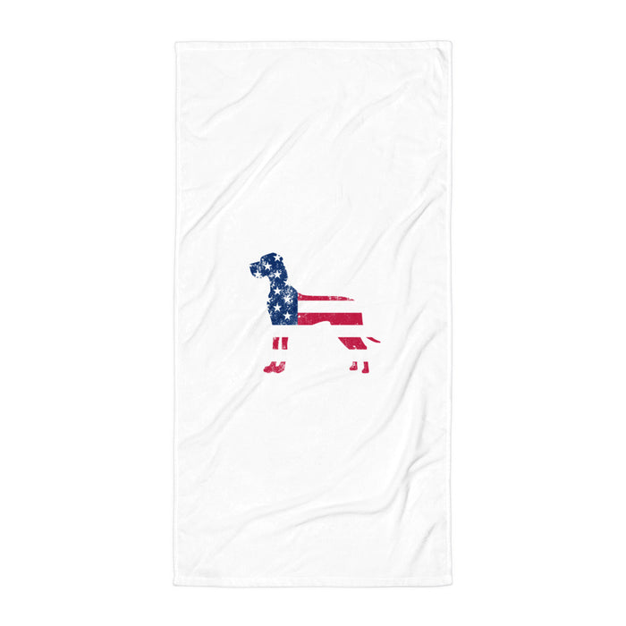 Floppy Ears "American Dane" Beach Towel
