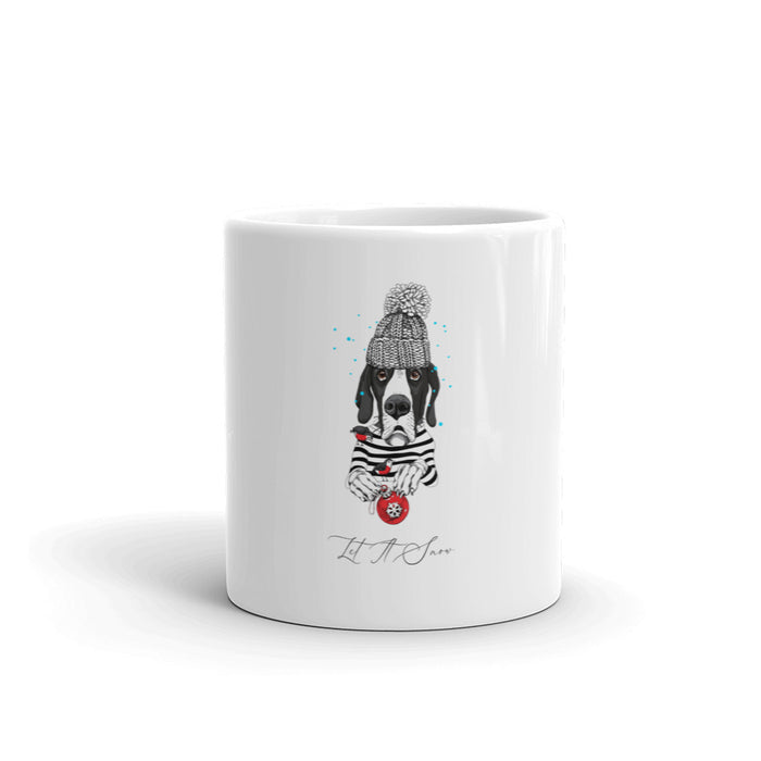 Let It Snow Dane Holiday Mug