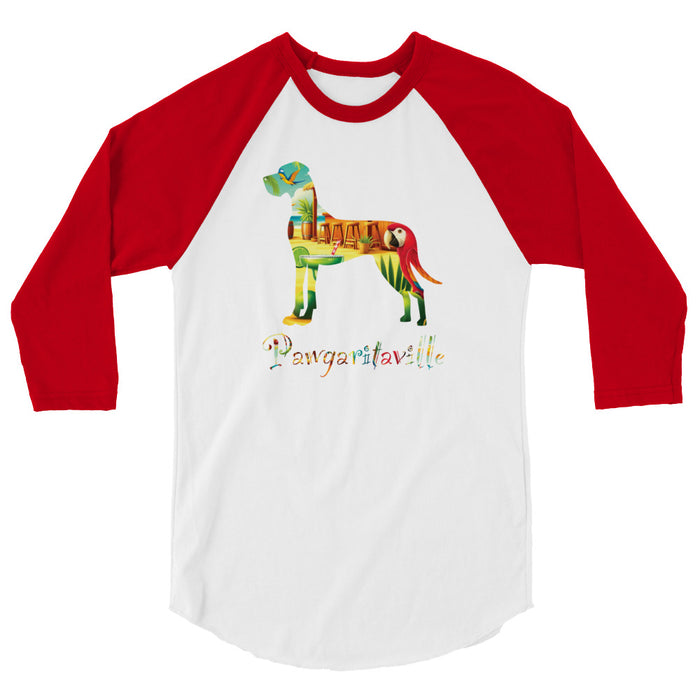 "Floppy Ears" Pawgaritaville 3/4 sleeve shirt