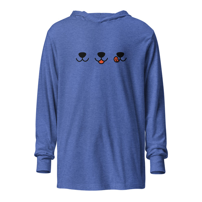 Happy Dog Hooded Long-sleeve Tee