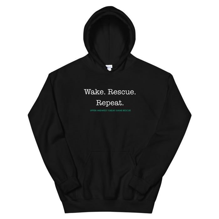 Wake. Rescue. Repeat. — Hoodie Pullover