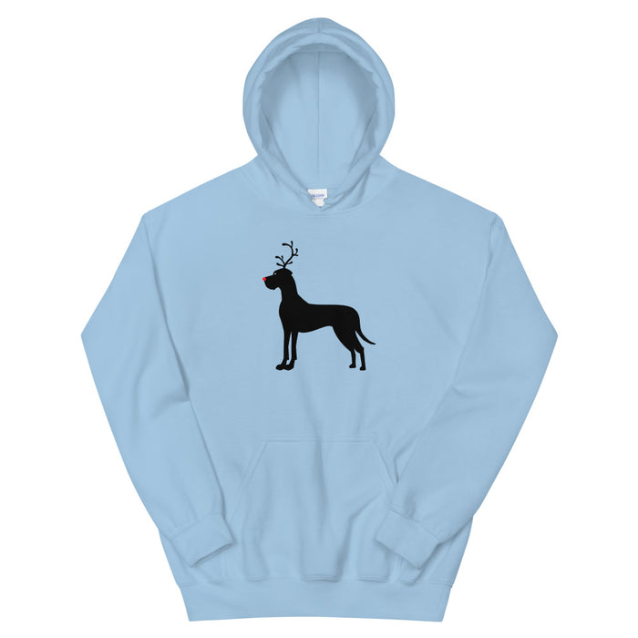 "Rudolph the Red Nosed Dane" Hoodie
